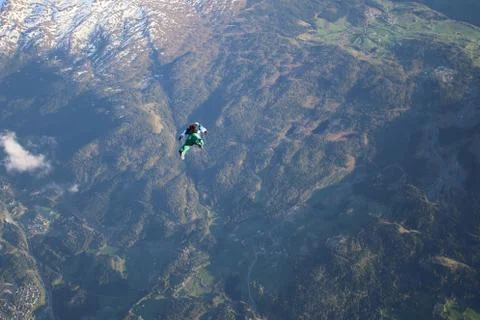 Skydiving in Norway Stock Photos
