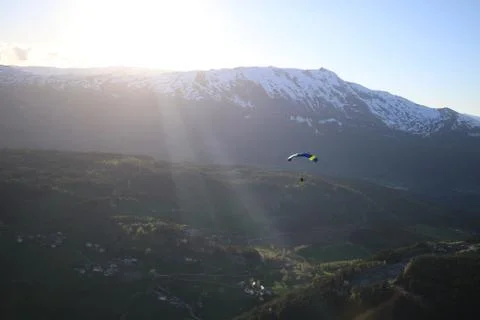 Skydiving in Norway 写真素材