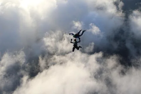 Skydiving in Norway Stock-Fotos