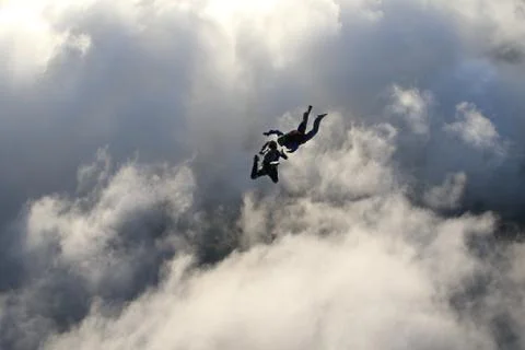 Skydiving in Norway Stock Photos