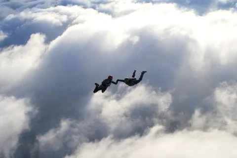 Skydiving in Norway Stock Photos
