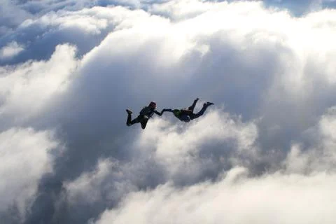 Skydiving in Norway Stock Photos