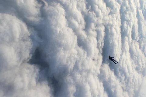 Skydiving in Norway Stock Photos