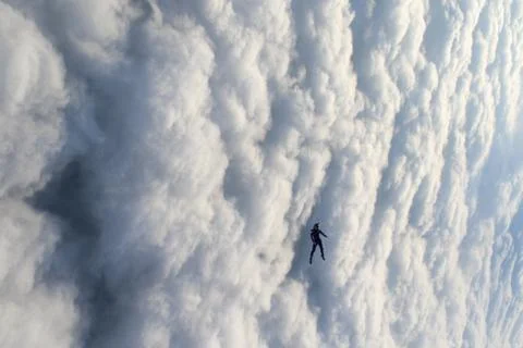 Skydiving in Norway Stock Photos