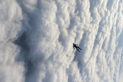 Skydiving in Norway Stock Photos