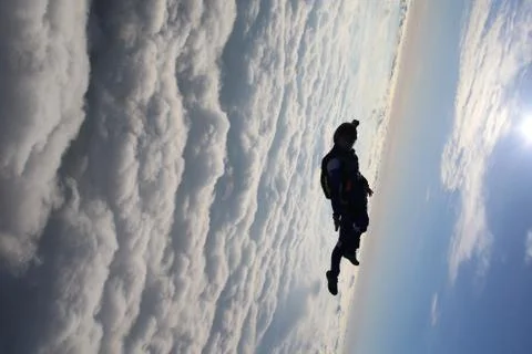 Skydiving in Norway Stock Photos