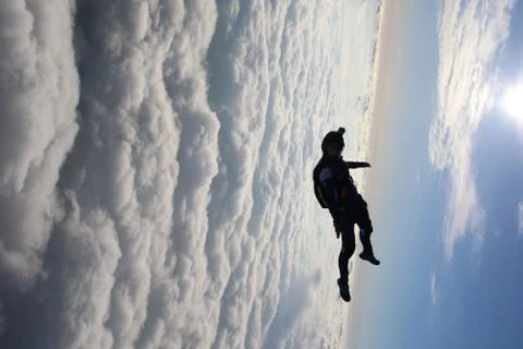 Skydiving in Norway Stock Photos
