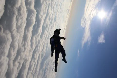 Skydiving in Norway Stock Photos