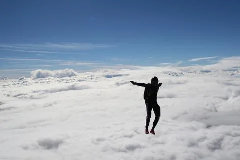 Skydiving in Norway Stock Photos