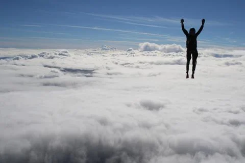 Skydiving in Norway Stock Photos