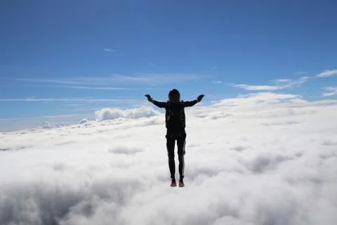Skydiving in Norway Stock Photos