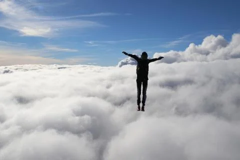 Skydiving in Norway Stock Photos