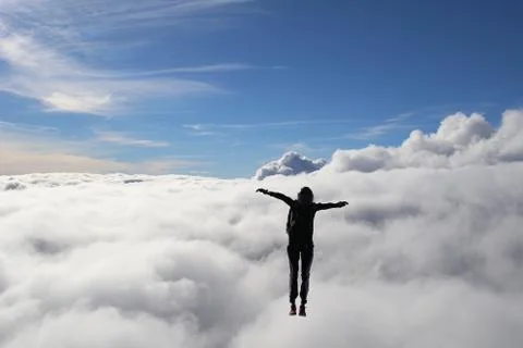 Skydiving in Norway Stock Photos