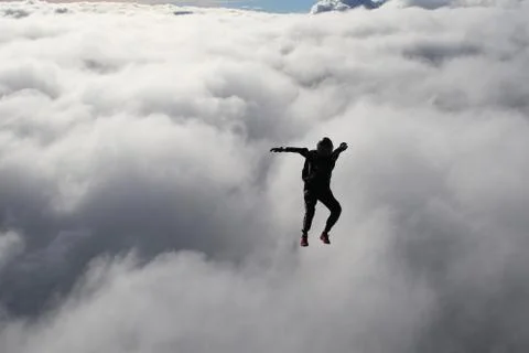 Skydiving in Norway Stock Photos