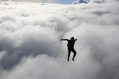 Skydiving in Norway Stock Photos