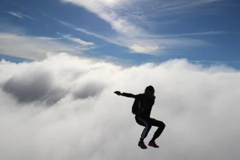 Skydiving in Norway Stock Photos