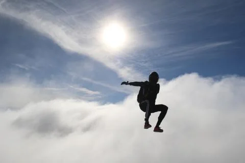 Skydiving in Norway Stock Photos