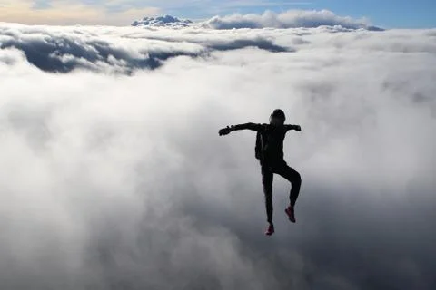 Skydiving in Norway Stock-Fotos
