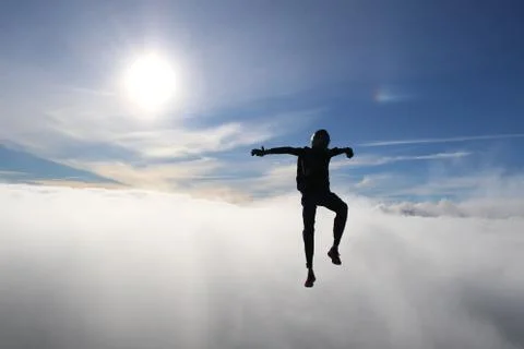 Skydiving in Norway Stock-Fotos