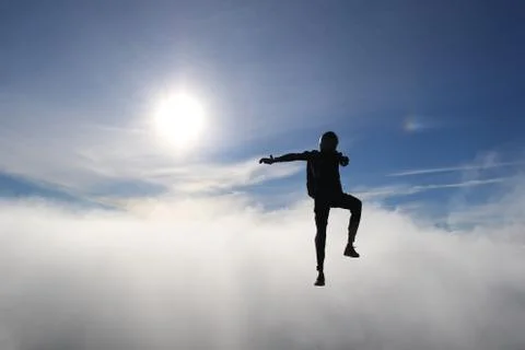 Skydiving in Norway Stock Photos