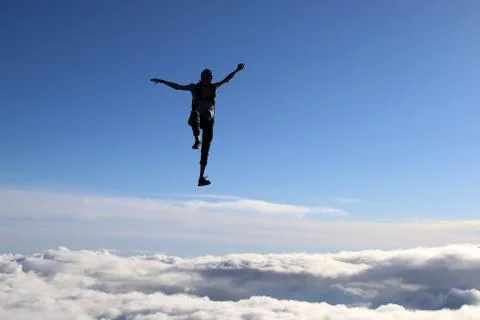 Skydiving in Norway Stock Photos