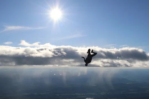 Skydiving in Norway Stock Photos