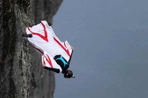 Skydiving in Norway Stock Photos