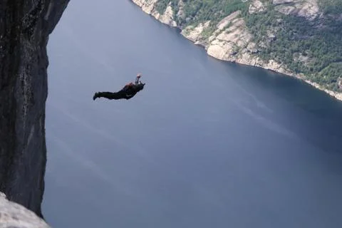Skydiving in Norway Stock Photos