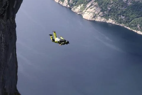 Skydiving in Norway Stock Photos