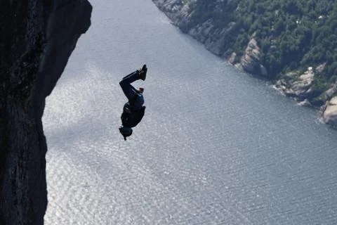Skydiving in Norway Stock Photos