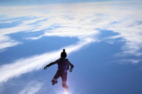 Skydiving in Norway Stock Photos