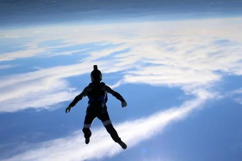 Skydiving in Norway Stock Photos