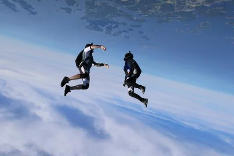 Skydiving in Norway Stock Photos