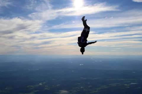 Skydiving in Norway Stock Photos