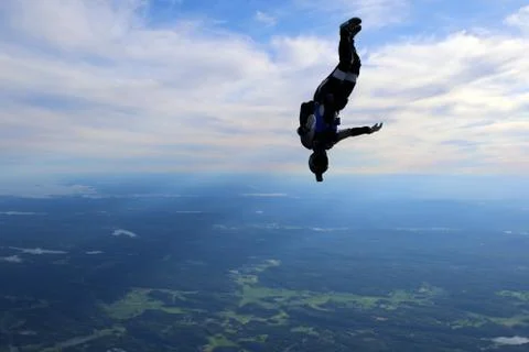 Skydiving in Norway Foto stock