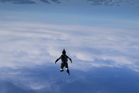 Skydiving in Norway Stock Photos