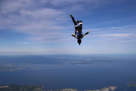 Skydiving in Norway Stock-Fotos