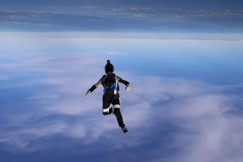 Skydiving in Norway Stock Photos