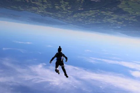 Skydiving in Norway Stock-Fotos