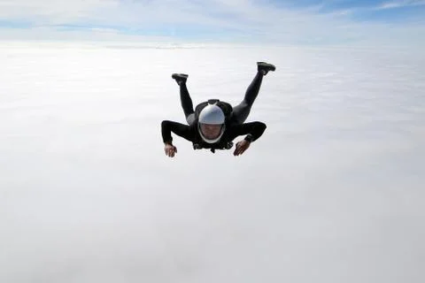 Skydiving in Norway Stock Photos