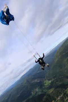 Skydiving in Norway Stock-Fotos