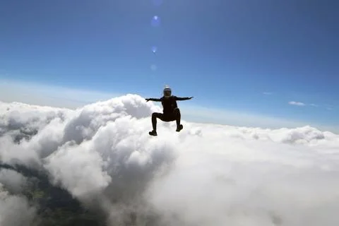 Skydiving in Norway Stock-Fotos