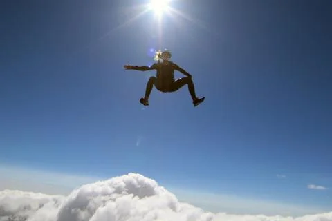 Skydiving in Norway Stock Photos