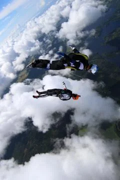 Skydiving in Norway Stock-Fotos