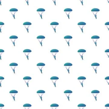Skydiving parachutists falling through air pattern 스톡 일러스트