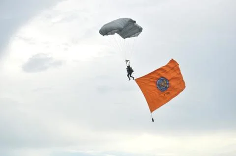 Skydiving Fotos Stock