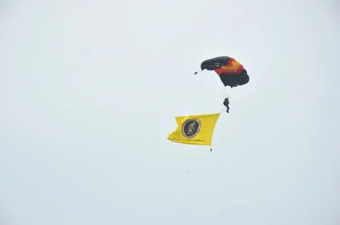 Skydiving Stockfoto's
