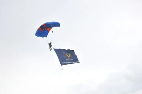 Skydiving Stockfoto's