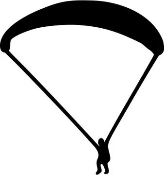 Skydiving pictogram 스톡 일러스트