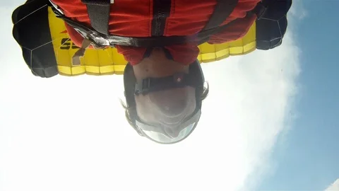 Skydiving from a plane (GoPro chest mount) Video stock 91729243